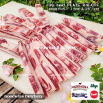 Beef rib PLATE RIB-OFF boneless US USDA NEBRASKA steak cuts 1" 2.5cm (price/kg 5-6pcs)